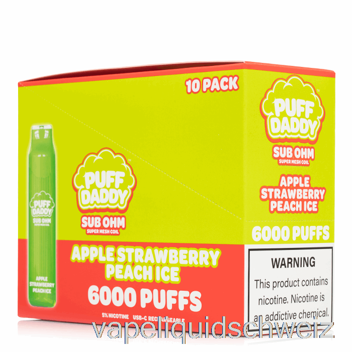 [10er-Pack] Puff Daddy 6000 Einweg-Vape Schweiz